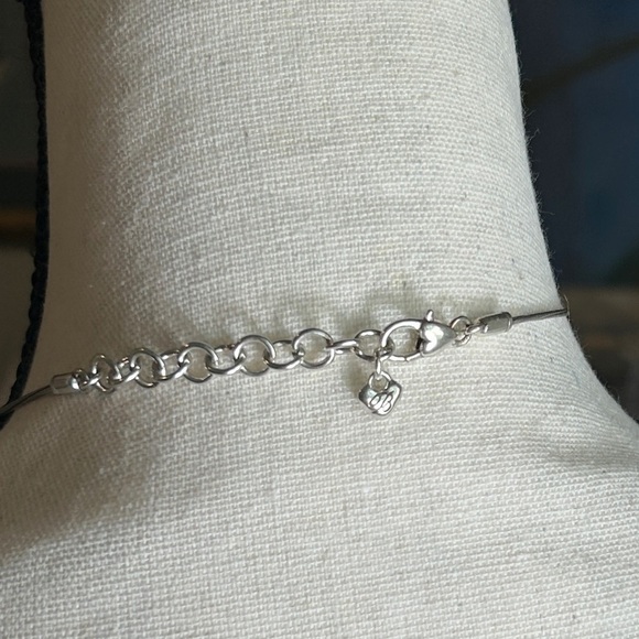 Brighton Stonebriar Eternity Necklace Silver Plated Crystals Pendant - Picture 5 of 11